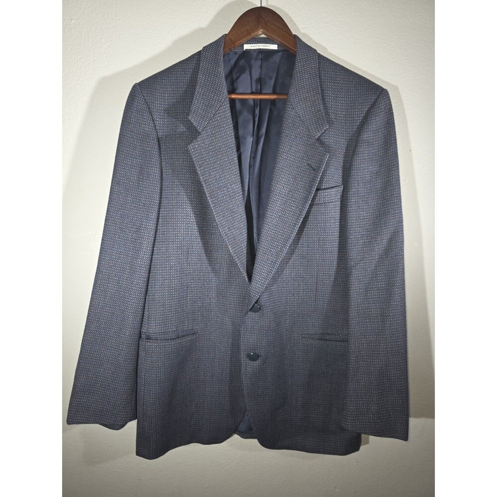 Sz 40 Yves Saint Laurent YSL New Wool Tweed Sport Coat Suit Jacket Two-Button